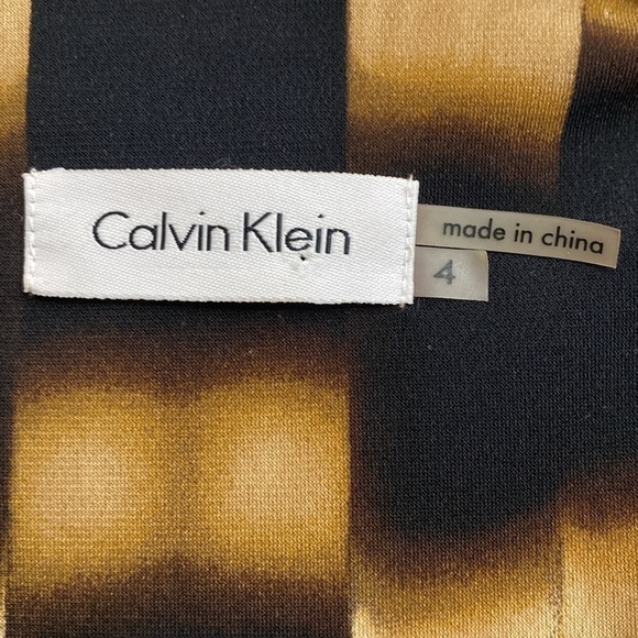 Calvin Klein Dress Womens 4 pull over Office Career Travel animal print slinky - Picture 11 of 12